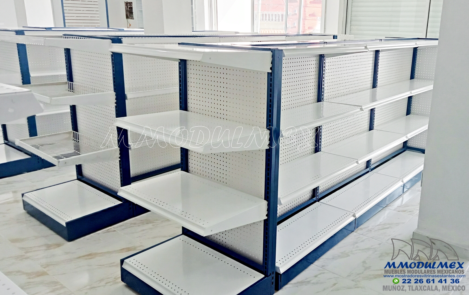 Gondolas Metalicas Azules