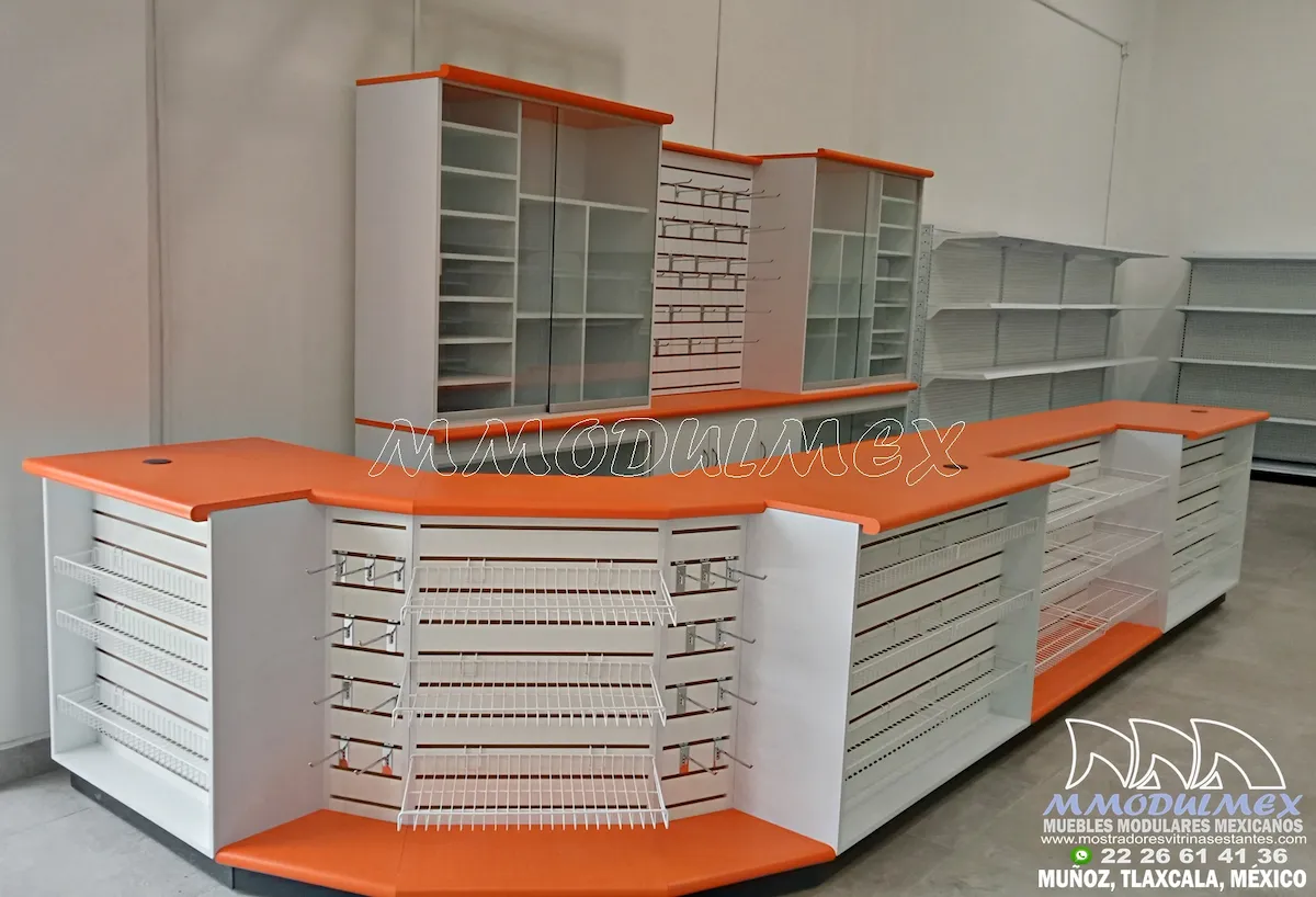 Mostrador Para Tienda Anaranjado