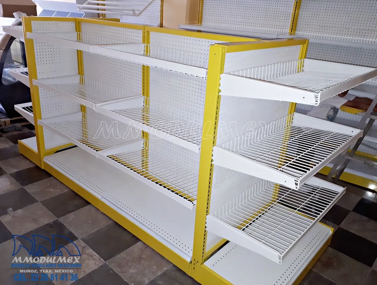 Gondola Metalica Amarilla 2