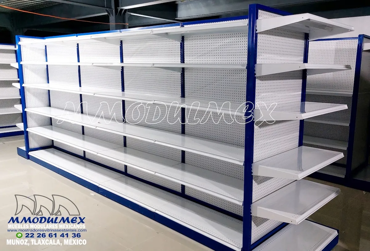 Gondola Metalica Central De 5 80 X 93 X 210 Cm